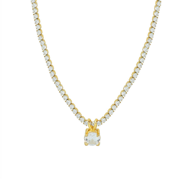 Soleivera™ Celeste Tennis Pendant Necklace